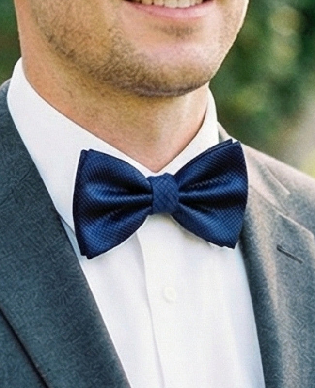 Vlinderdas Blauw nr.3 Heren in Polyester "Martin"