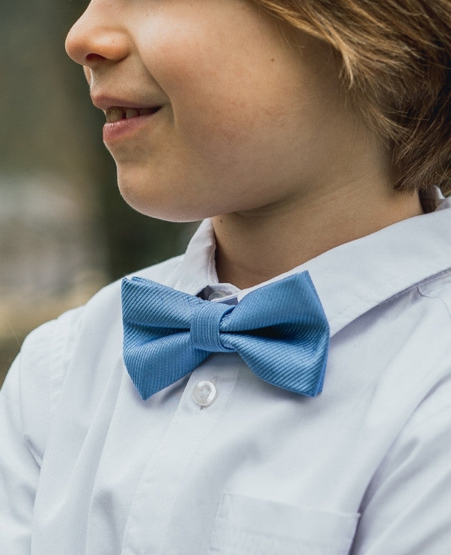 Vlinderdas Blauw nr.5 Kinderen in Polyester "Lucien"
