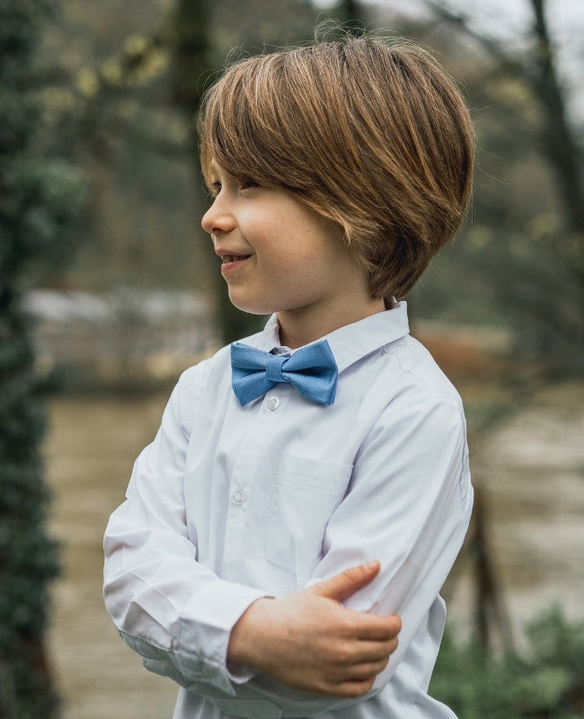 Vlinderdas Blauw nr.5 Kinderen in Polyester "Lucien"