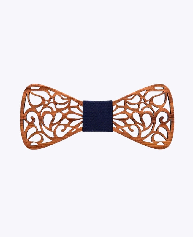 Noeud Papillon Bleu Homme en Bois «Hercule»