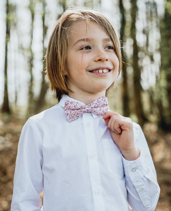 Vlinderdas Liberty Roze nr.4 Kinderen in Katoen "Gaspard"