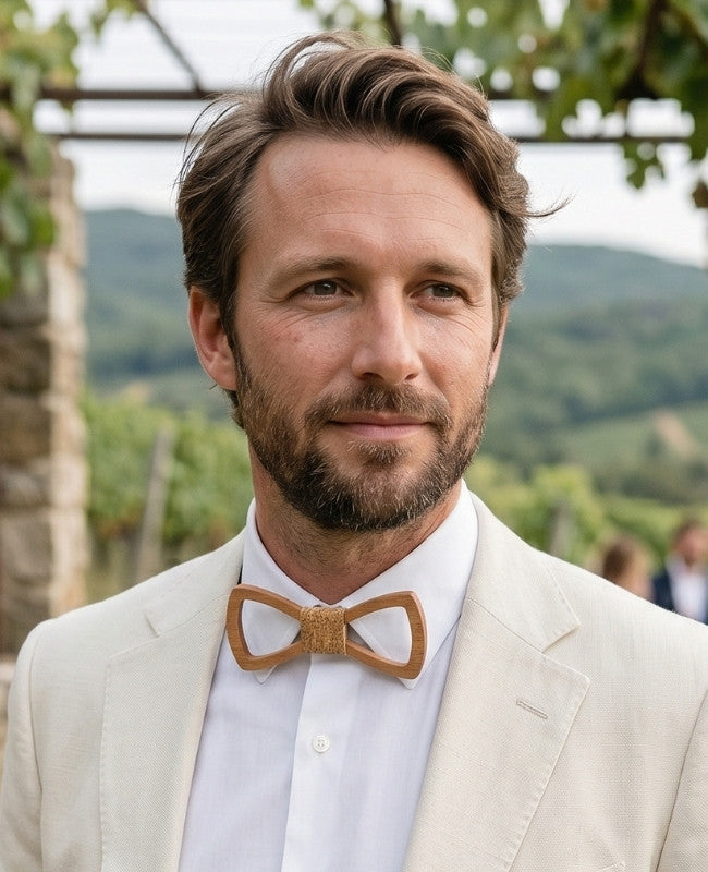 Noeud Papillon Liège Homme en Bois «Émile»