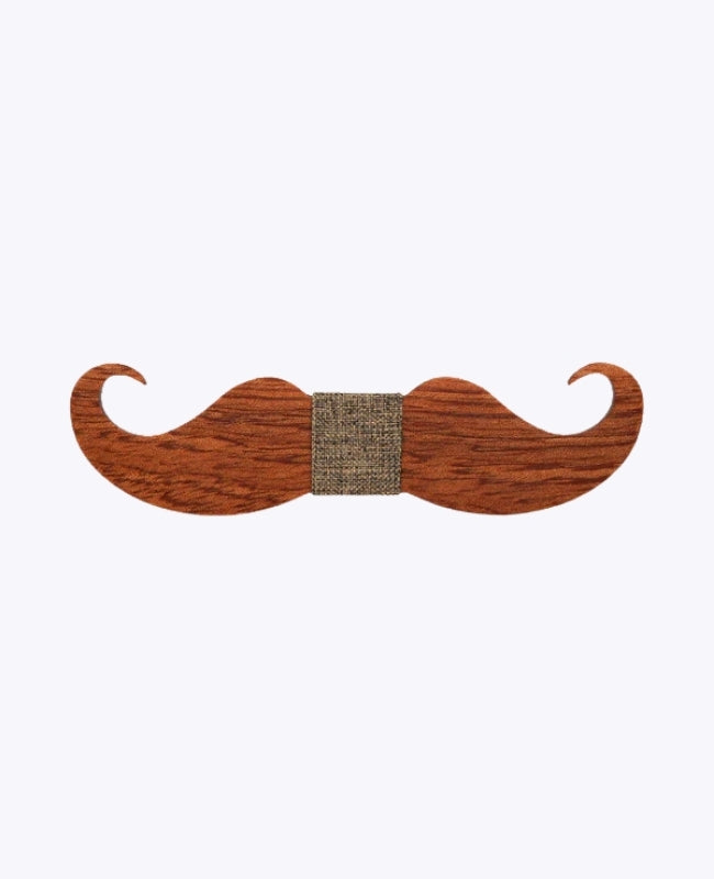 Vlinderdas Bruin Heren in Hout "Hippolyte"
