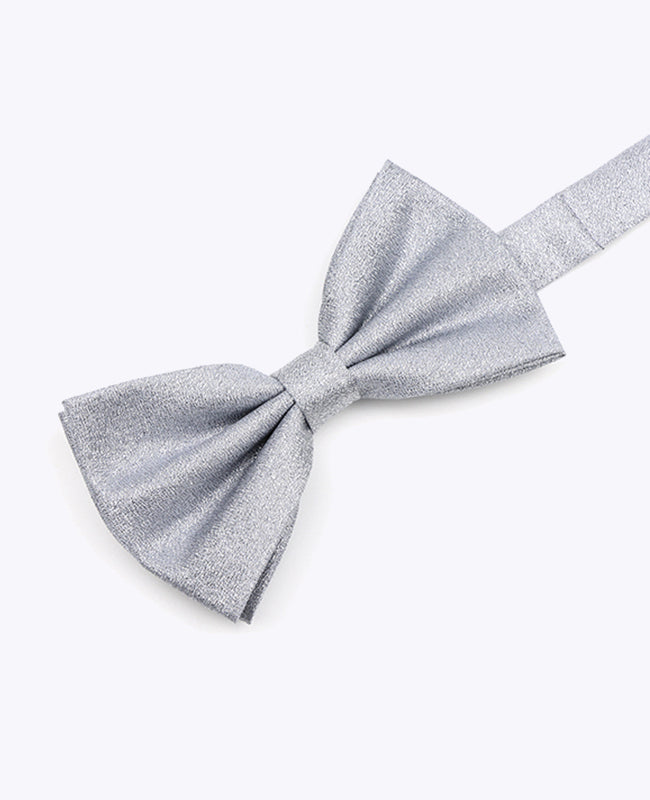 Vlinderdas met Zilveren Pailletten nr.2 Heren in Polyester 