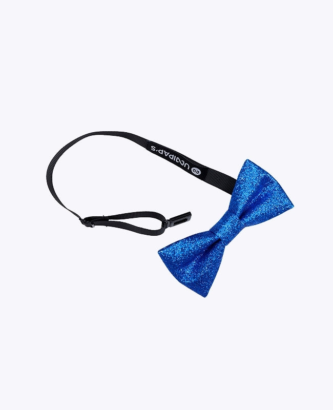 Vlinderdas Met Pailletten Blauw nr.1 Kinderen in Polyester "Olive"