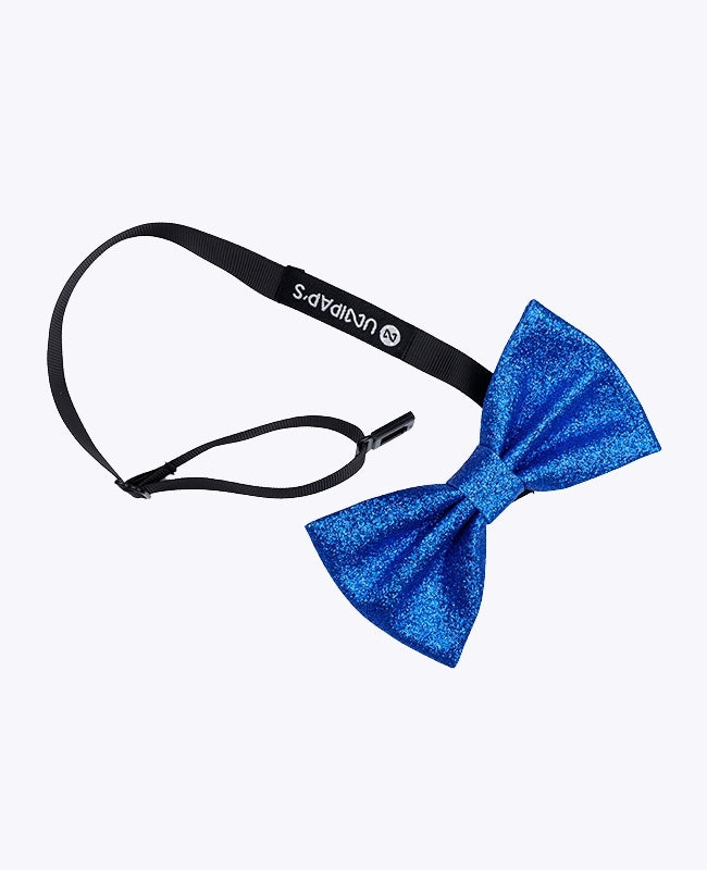 Vlinderdas Met Pailletten Blauw nr.1 Heren in Polyester "Olive"