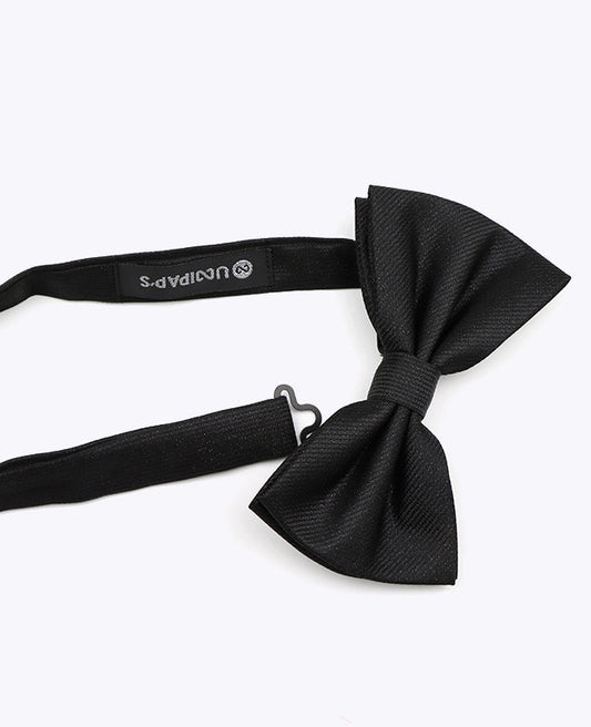 Noeud Papillon à Paillette Noir n°1 Homme en Polyester | Léonard - Unipap's