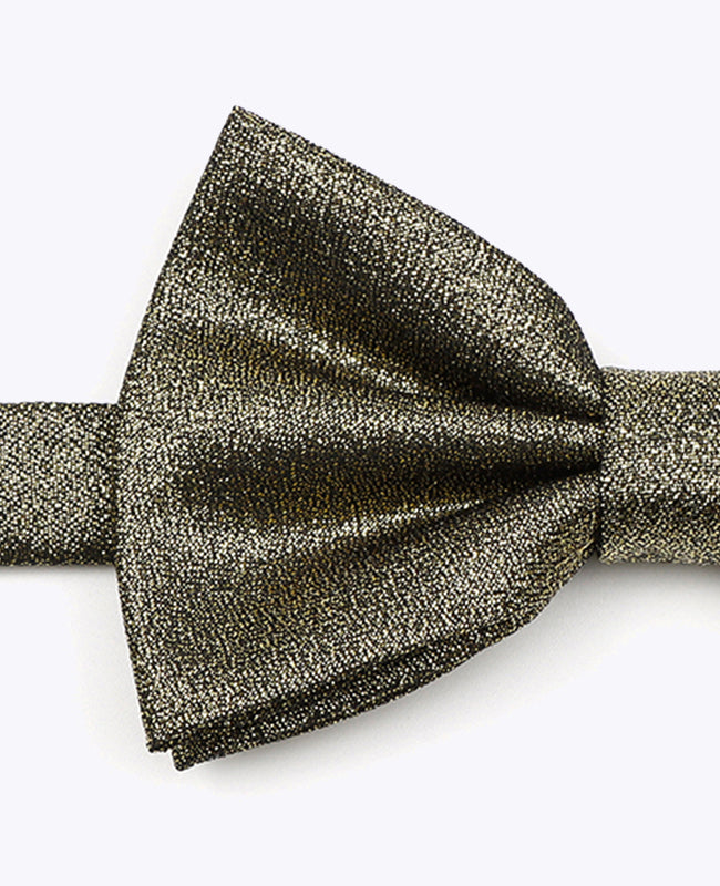 Vlinderdas Met Pailletten Zwart nr.3 Heren in Polyester "Isidore"