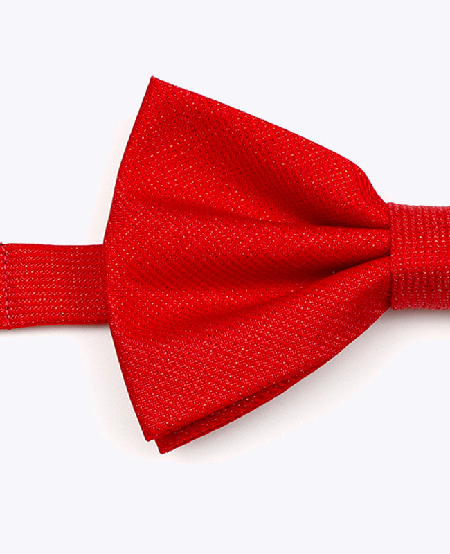 Vlinderdas met Rode Pailletten nr.1 Heren in Polyester | Léonard - Unipap's