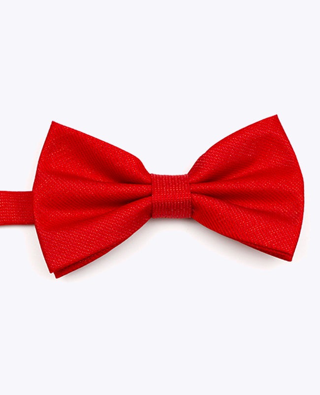 Vlinderdas met Rode Pailletten nr.1 Heren in Polyester | Léonard - Unipap's