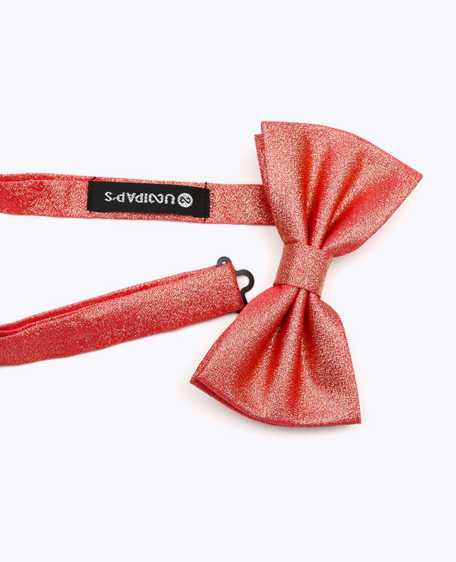 Vlinderdas met Pailletten Rood nr.2 Heren in Polyester | Isidore - Unipap's