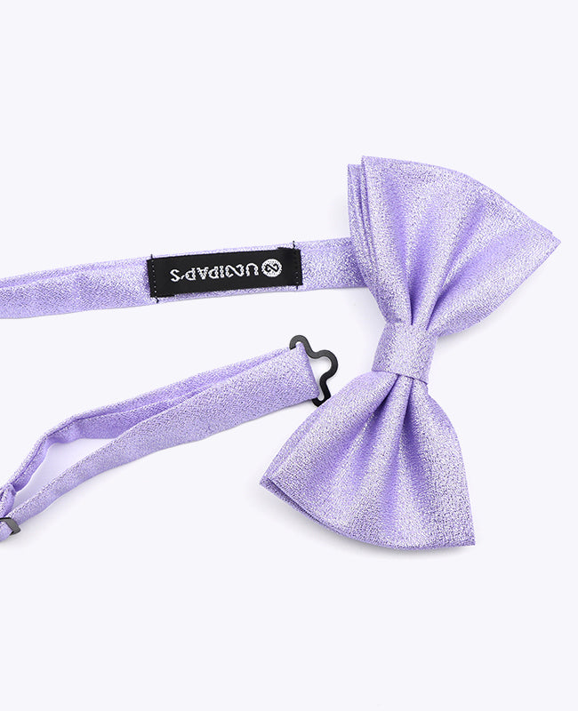 Vlinderdas met Paarse Pailletten nr.1 Heren in Polyester | Isidore - Unipap's