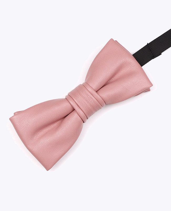 Vlinderdas Roze nr.2 Heren in Leer "Achille"