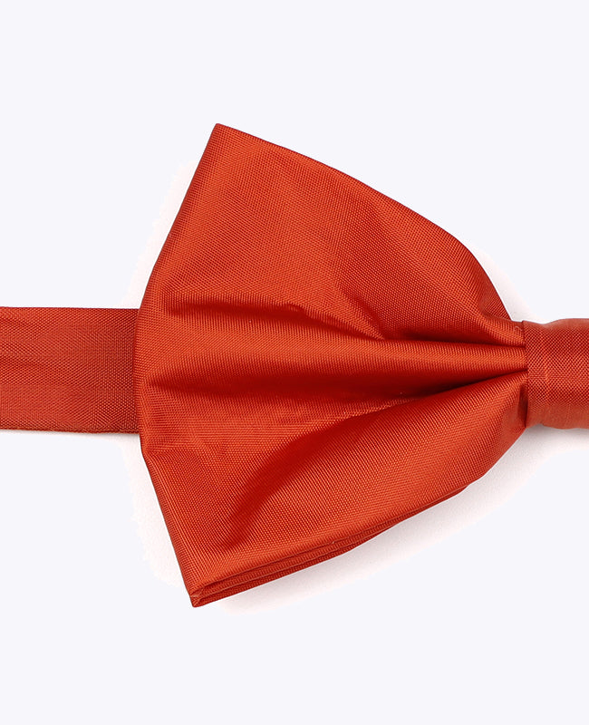 Vlinderdas Terracotta Heren in Gerecycled Polyester "Marin"