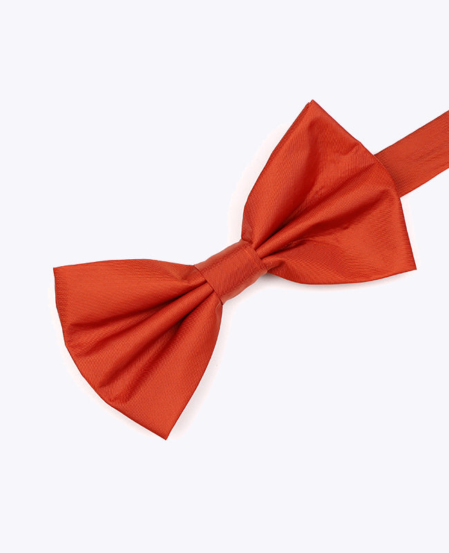 Vlinderdas Terracotta Heren in Gerecycled Polyester "Marin"