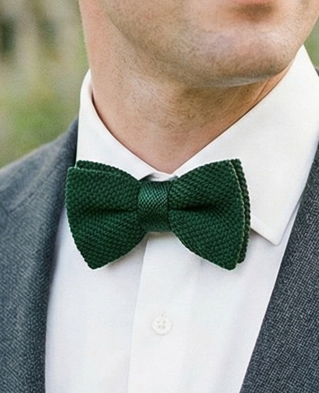 Vlinderdas Groen nr.1 Heren in Tricot "Léon"