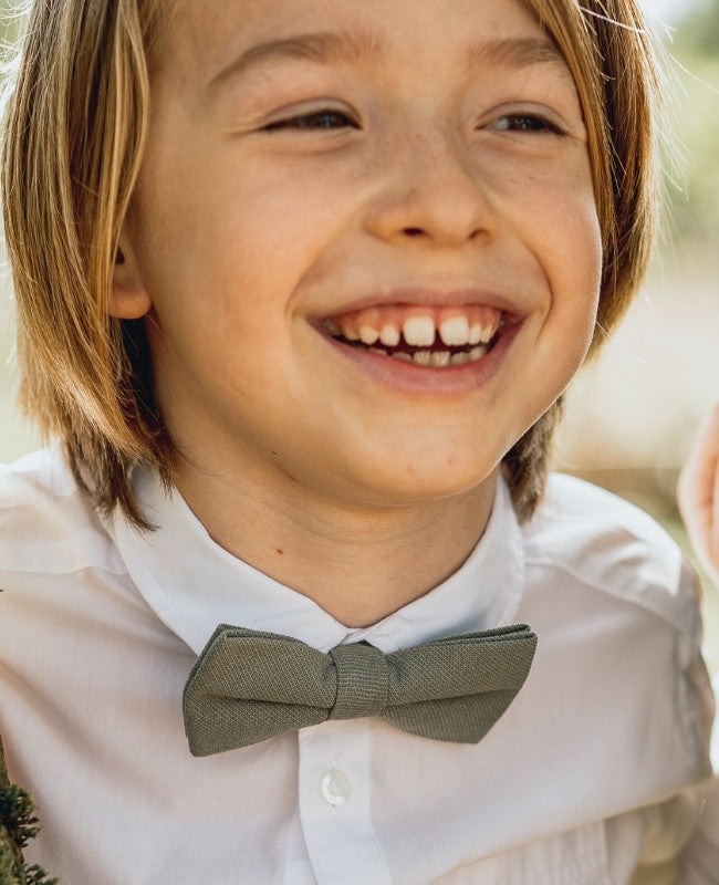 Vlinderdas Groen nr.2 Kinderen in Katoen "Edgard"