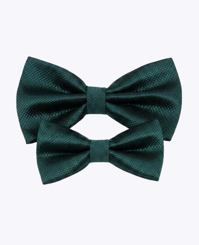 Noeuds Papillon Vert n°2 Père & Fils en Polyester «Martin»