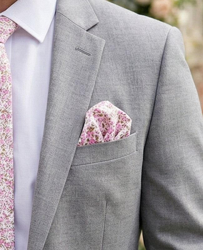 Pochet Liberty Roze nr.4 in Katoen "Gaspard"
