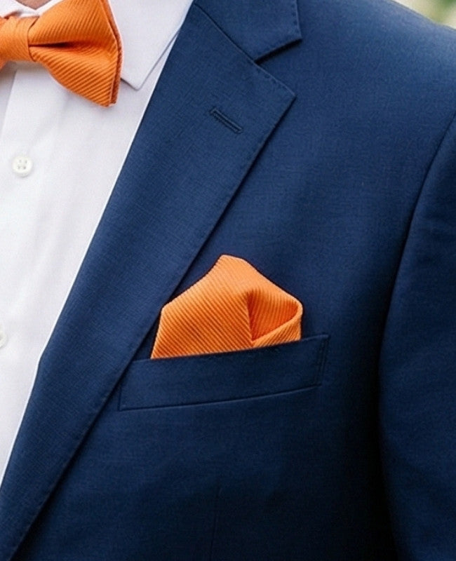 Pochet Oranje in Polyester "Lucien"