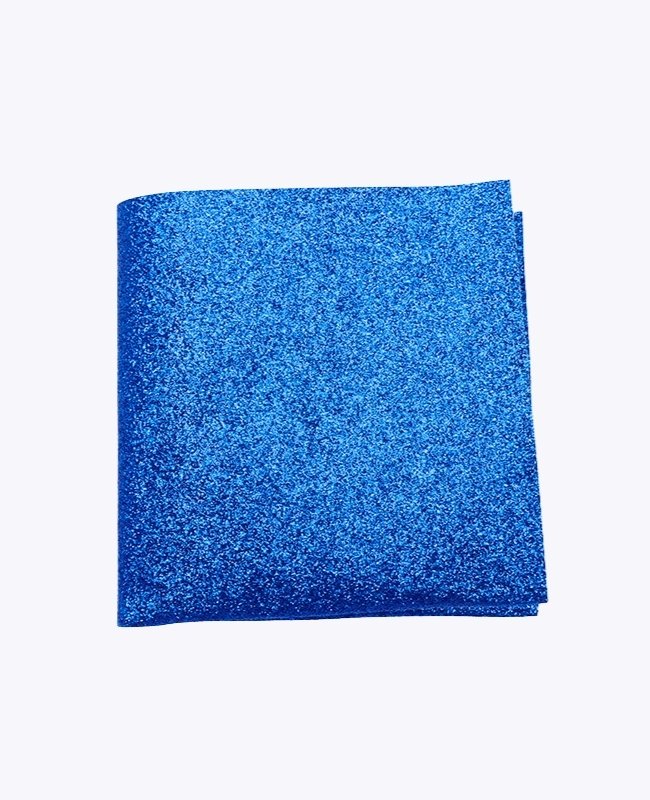 Pochet Met Pailletten Blauw nr.1 in Polyester "Olive"