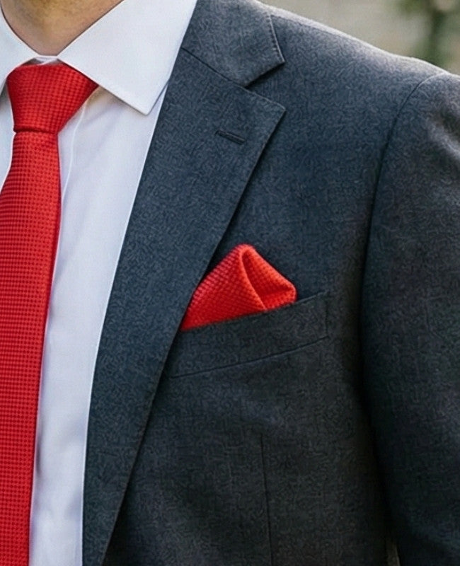 Pochet Rood nr.2 in Polyester "Martin"