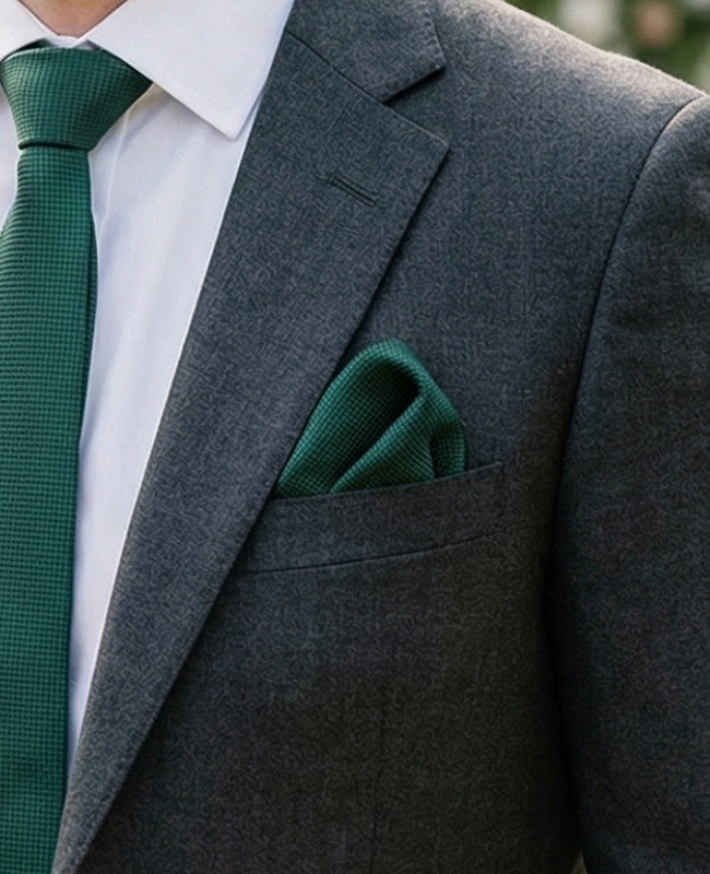 Pochet Groen nr.2 in Polyester "Martin"