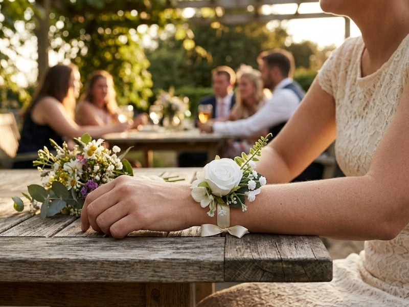 Unipap's Armband Bloem - EEN IDEAAL ACCESSOIRE VOOR GROTE GELEGENHEDEN Afbeelding