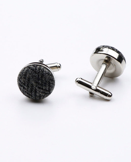 Boutons de Manchette Gris n°10 en Laine | Norbert - Unipap's