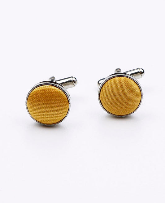 Boutons de Manchette Jaune n°1 en Polyester | Anatole - Unipap's