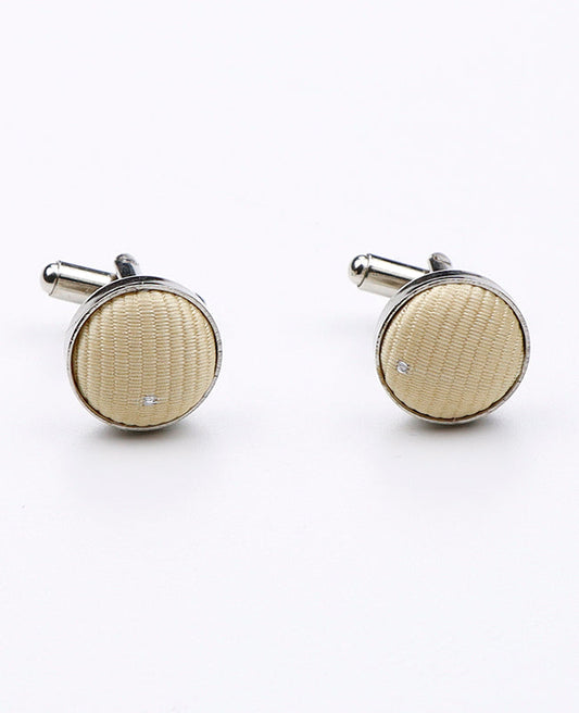 Boutons de Manchette Jaune n°2 en Polyester | Georges - Unipap's