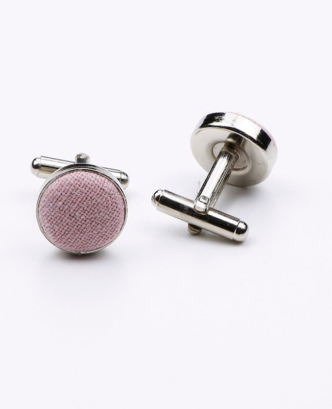 Boutons de Manchette Rose n°3 Homme en Coton | Edgard | Unipap's