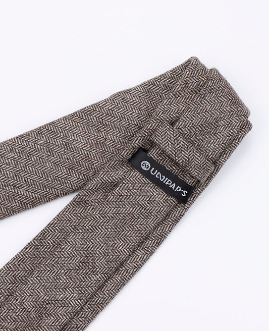 Cravate Gris n°3 Homme en Laine | Claude - Unipap's