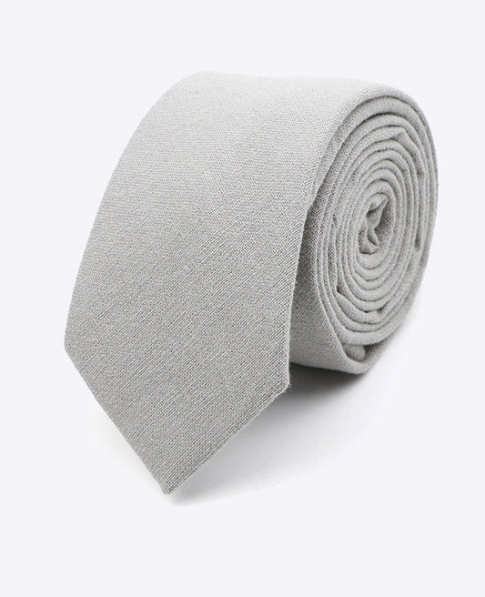 Cravate Gris n°3 Homme en Coton | Edgard | Unipap's