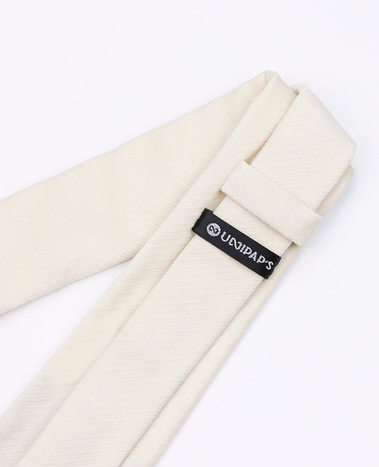 Cravate Blanche Homme en Velours | Marius - Unipap's