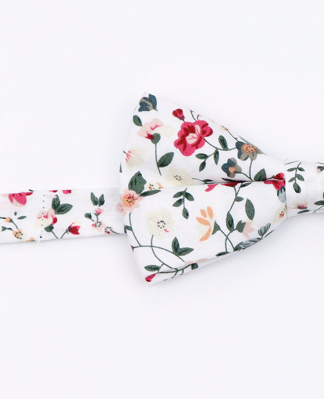 Noeud Papillon Liberty Blanc n°2 Enfant en Coton | Charles - Unipap's