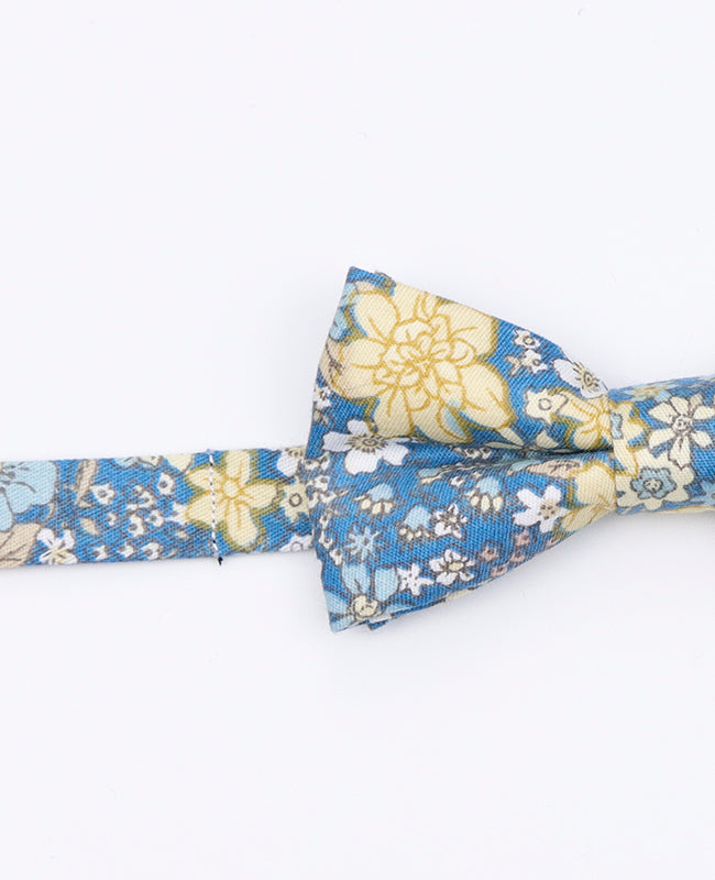 Noeud Papillon Liberty Bleu n°2 Enfant en Coton | Gaspard - Unipap's