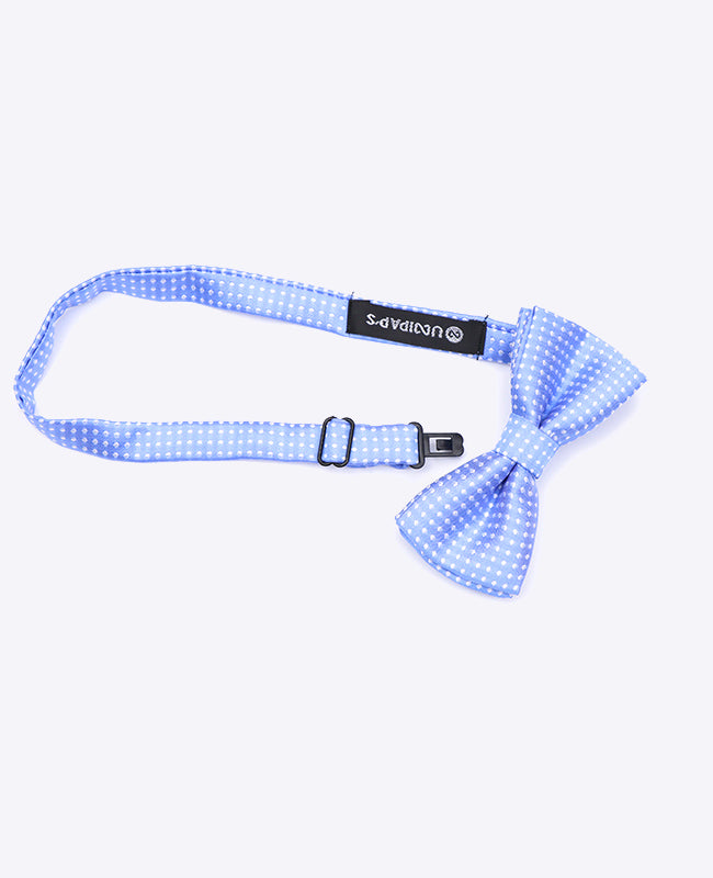 Noeud Papillon Bleu n°2 à Pois Enfant en Polyester | Louis - Unipap's