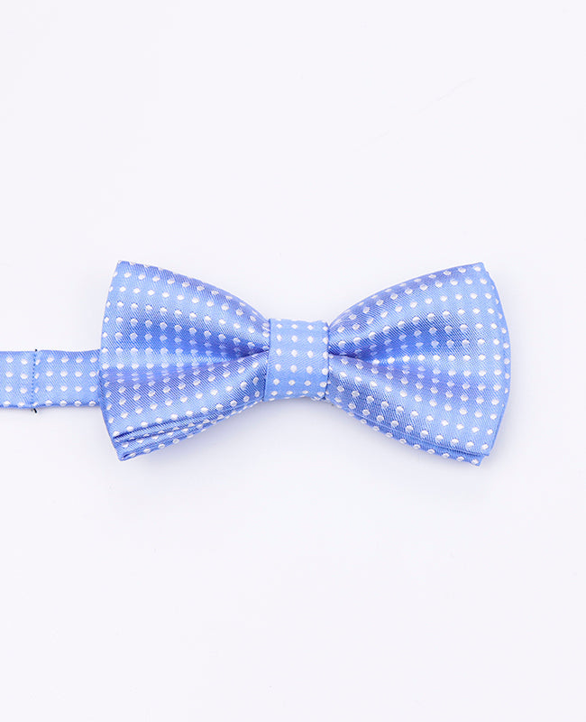 Noeud Papillon Bleu n°2 à Pois Enfant en Polyester | Louis - Unipap's