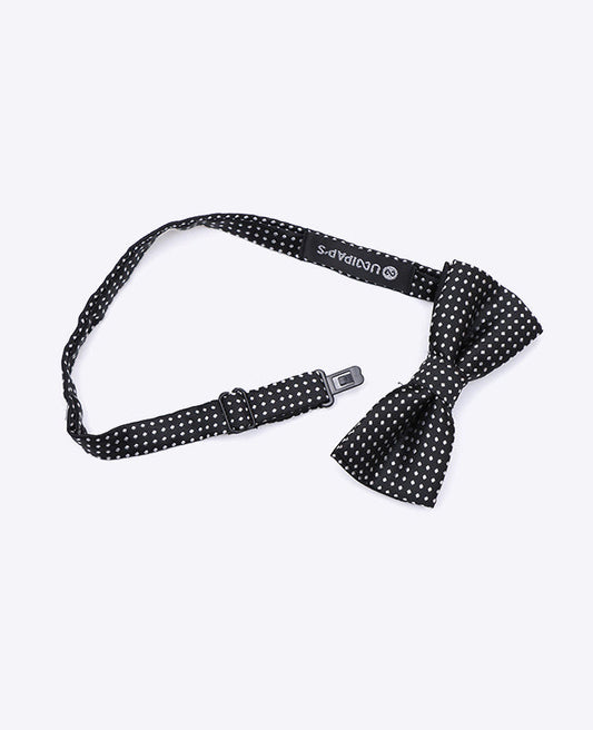 Noeud Papillon Noir n°2 à Pois Enfant en Polyester | Louis - Unipap's