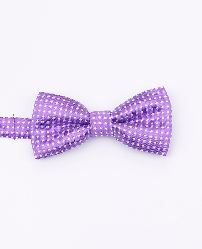 Noeud Papillon Violet n°1 à Pois Enfant en Polyester | Louis - Unipap's
