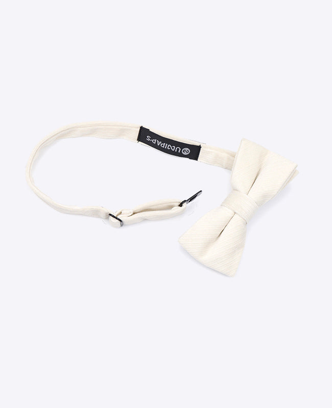 Noeud Papillon Blanc Enfant en Velours | Marius - Unipap's