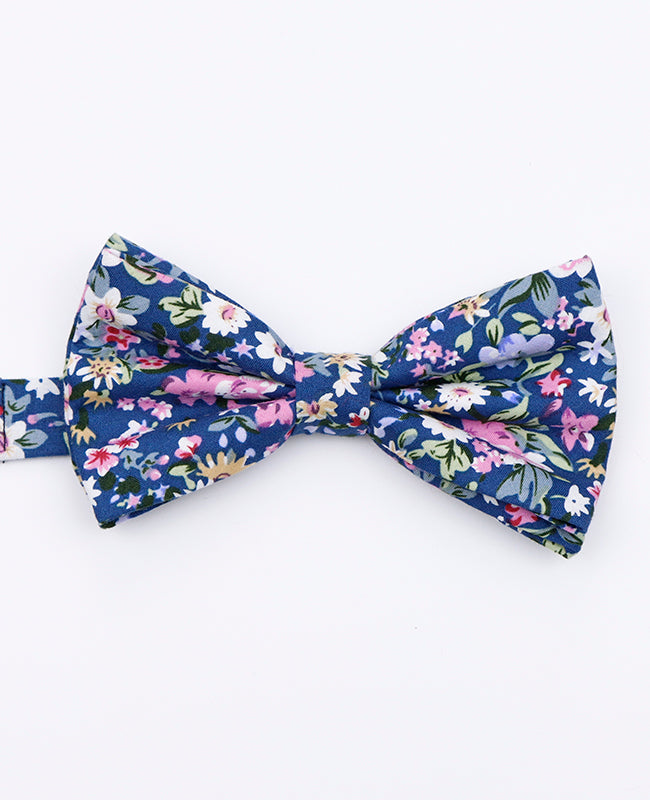 Noeud Papillon Liberty Bleu n°11 Homme en Coton | Gaspard - Unipap's