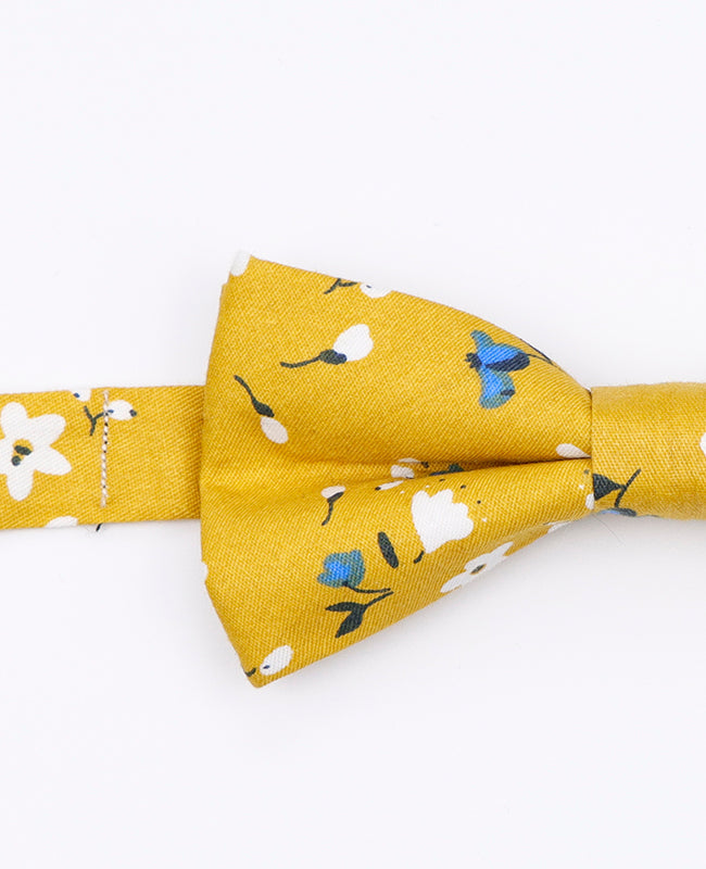 Noeud Papillon Liberty Jaune Homme en Coton | Gaspard - Unipap's