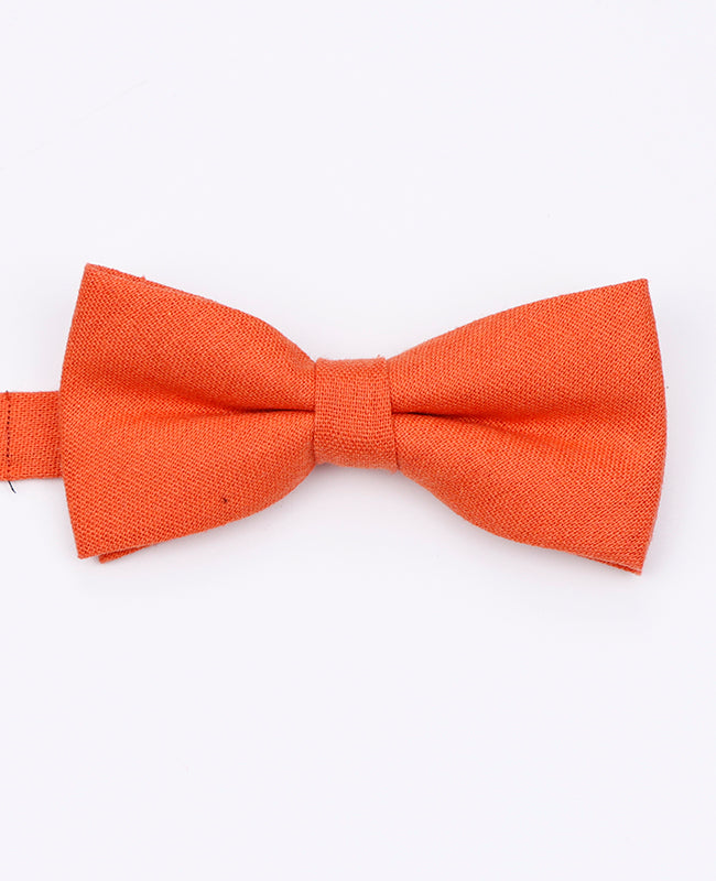 Noeud Papillon Orange n°1 Homme en Lin | Basile - Unipap's
