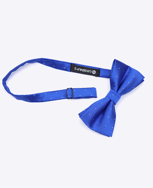 Noeud Papillon Bleu n°2 à Pois Homme en Polyester | Georges - Unipap's