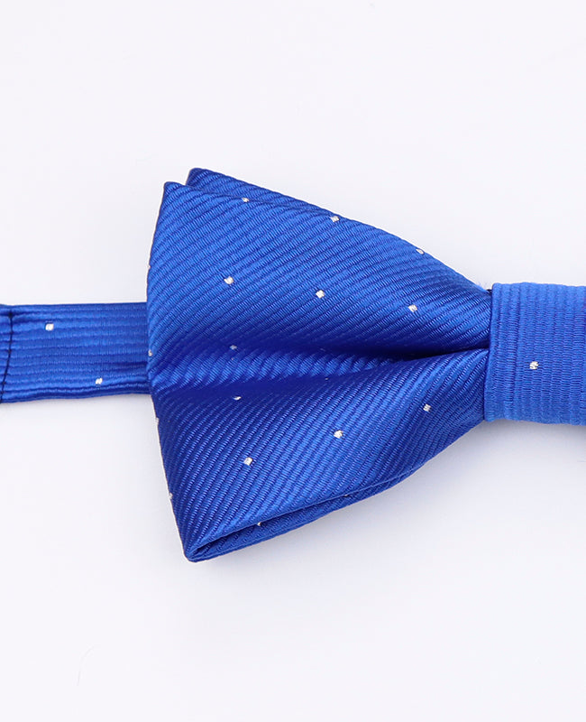 Noeud Papillon Bleu n°2 à Pois Homme en Polyester | Georges - Unipap's