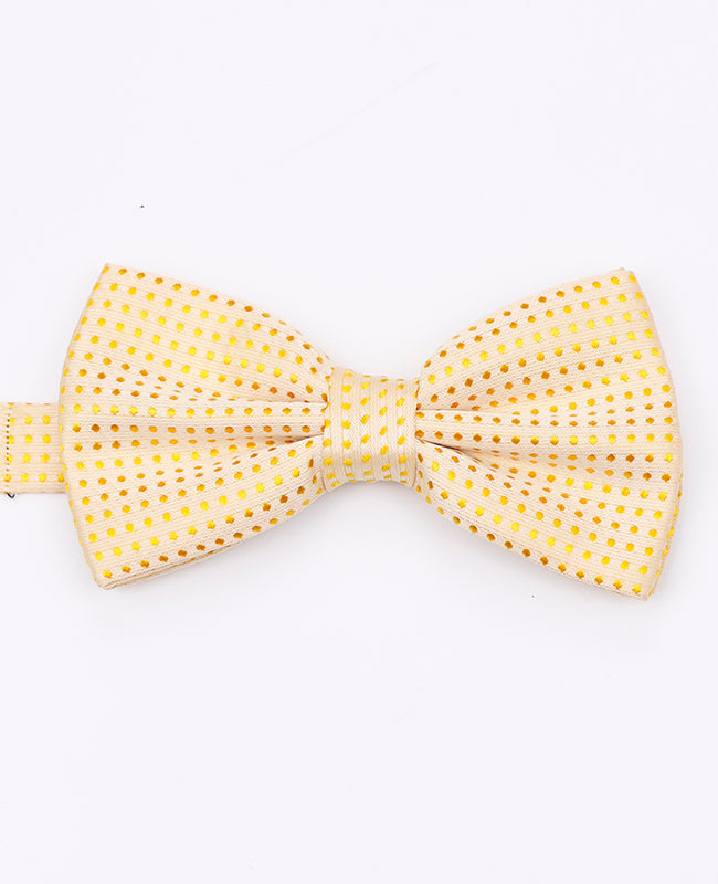 Noeud Papillon Jaune n°2 à Pois Homme en Polyester | Louis - Unipap's
